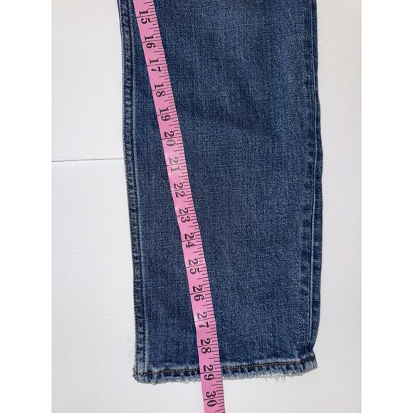 Abercrombie & Fitch Ankle Straight Ultra High Rise Jeans Curve Love 30/10 Long - Picture 12 of 14